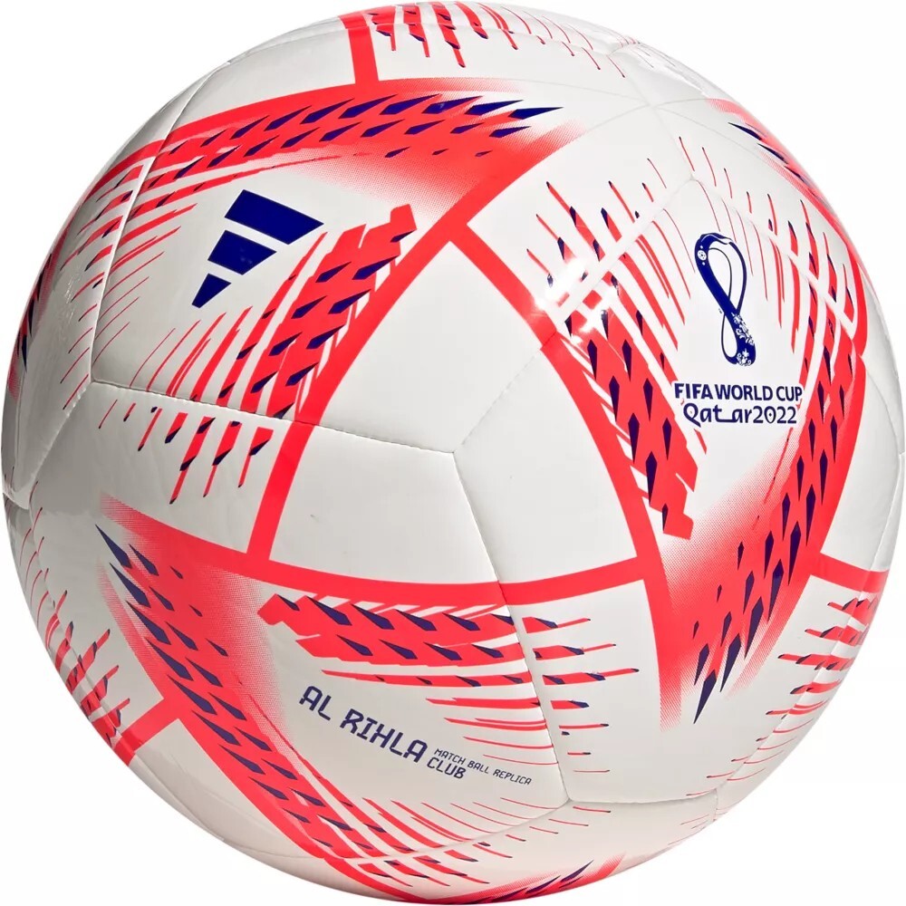 Brand New Adidas Al Rihla Club FIFA WC 2022 White Solar Red