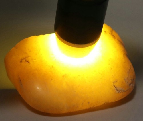 Espécimen de piedra de jade cristal de cuarzo natural áspero jade seda oro natural 145 g - Imagen 8 de 15