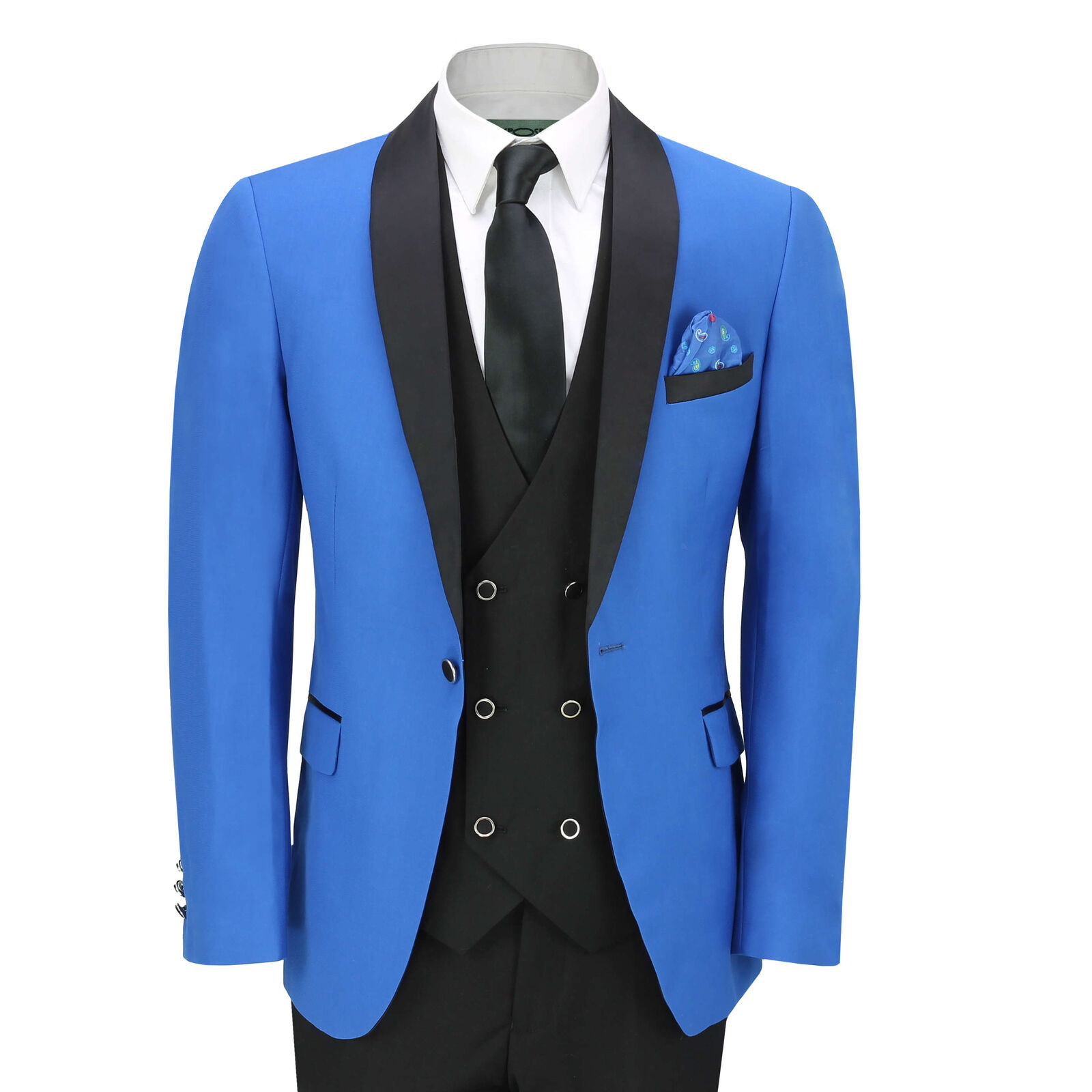 Da Uomo 3 pezzi Abito Smoking Matrimonio Festa Festa Matrimonio Tailorosso Fit Smoking in Blu Royal dfba4a Da Uomo 3 pezzi Abito Smoking Matrimonio Festa Festa Matrimonio Tailorosso Fit Smoking in Blu Royal dfba4a