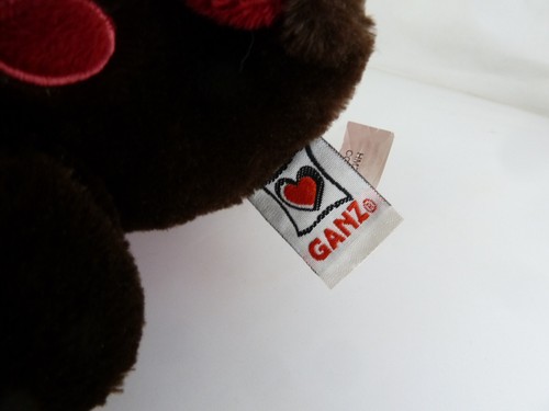 GANZ Dark Brown Red Dots DINOSAUR 8" Plush Stuffed Animal WebKinz - Picture 4 of 6