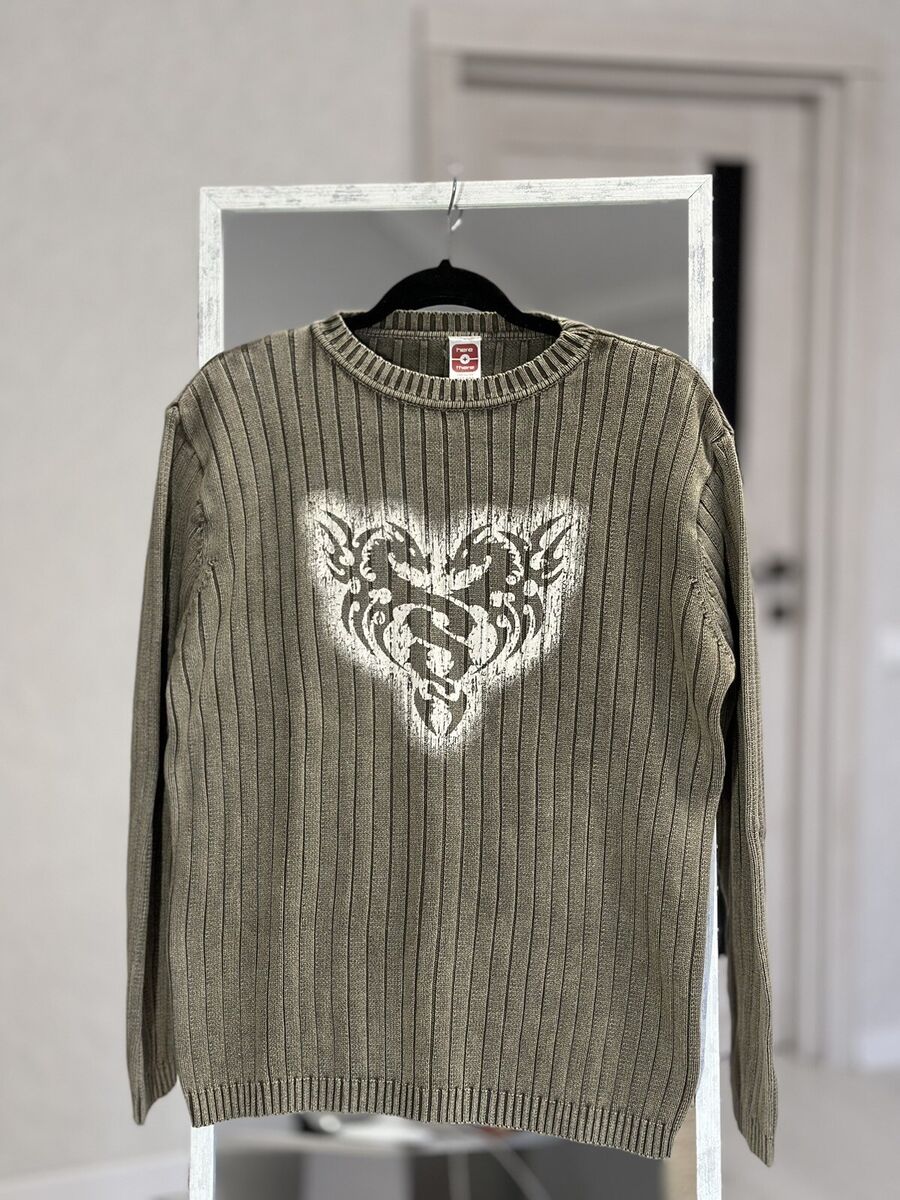 Vintage Japanese Y2K Ribbed Diesel Style Opium Knit Sweater Vintage Japanese Y2K Ribbed Diesel Style Opium Knit Sweater
