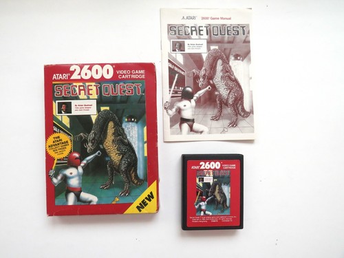 SECRET QUEST (Atari 2600, 1989) CIB - OVP, Cartridge, Handbuch