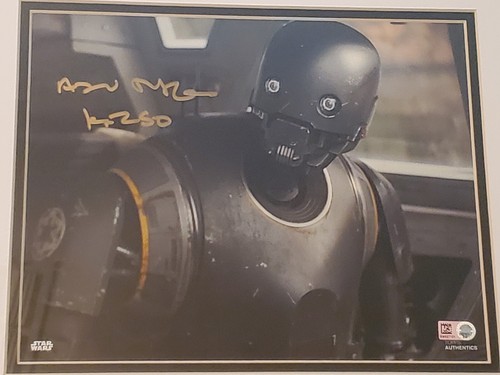 Star Wars Rogue One Alan Tudyk 8×10 Framed Autographed Photo SW Authentics Topps - Picture 3 of 3