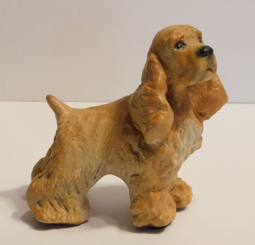 Ron Hevener 1982 goldenbraun Cocker Spaniel Hundeskulptur, 1 Originalbesitzer - Bild 3 von 8