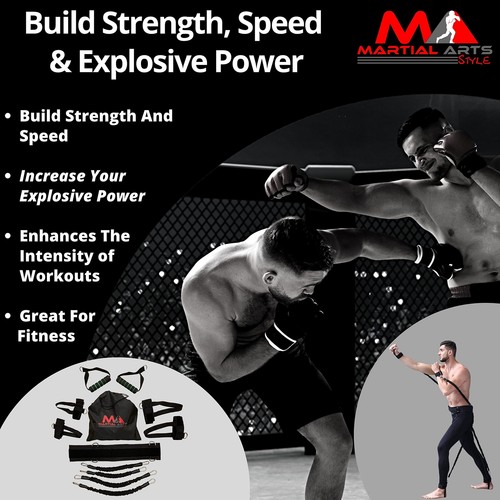 Boxing Bands Boxing Resistance Bands Full Body Resistance Band MMA Trainin - Picture 2 of 8