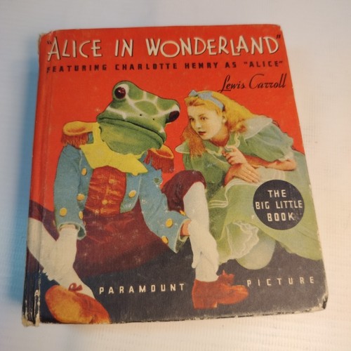 1933 ALICE IN WONDERLAND Lewis Carol BIG LITTLE BOOK VG/FN