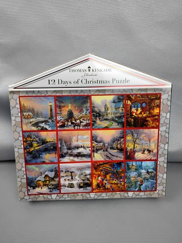 Thomas Kinkade 12 Days of Christmas Mini Puzzles & Dosen ergibt 1 500 Stück Puzzle - Bild 4 von 7