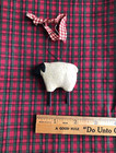 Primitive SHEEP Christmas Ornament Folk Art Resin Farm Animal
