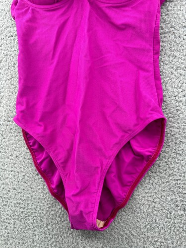 Wonderbra 34B Damen 8 Einteiler Badeanzug Bult in BH Schlankmacher Magenta Rosa - Bild 9 von 9