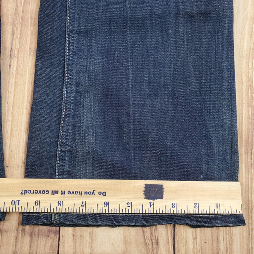 Pantalones de mezclilla G-Star Raw para mujer *36x33 azul 3301 bootleg elásticos tiro bajo cremallera mosca - Imagen 18 de 20