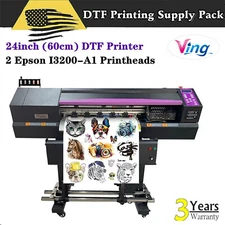 24in DTF Printer Direct to Film Printer Epson I3200-A1 Printheads