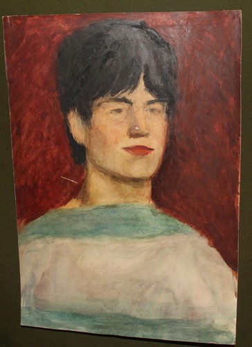 Expressionist watercolor painting portrait of woman - Picture 3 of 12