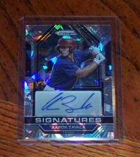 Aaron Zavala Auto 2023 Panini Prizm Signatures Prizms Cracked Ice SIG-AZ