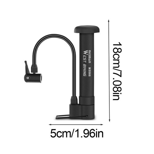 Bomba de bicicleta portátil inflador de neumáticos de bicicleta bomba manual válvulas Schrader Presta NUEVO - Imagen 10 de 10