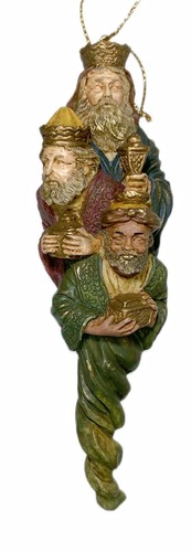 Weise Männer Könige Krippe Weihnachtsschmuck 6 Zoll Harz Vintage 1995