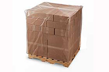 36" x 28" x 60" 4 Mil Clear Pallet Covers, 65 Per Roll - Laddawn 10645