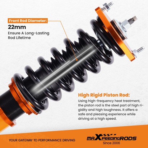 COILOVER 24 CLICK DAMPER KIT FOR INFINITI M35x 06-10 G35x 4DR AWD 03-08 - Picture 3 of 11