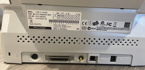 Fujitsu Fi-6140z High Speed Duplex Dokumentenscanner mit Fächern Netzteil und USB-Kabel - Bild 5 von 5