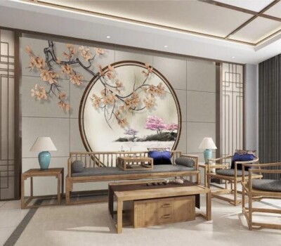3D Flower Branch Tree G3852 Wallpaper Wall Murals Removable Self-adhesive Honey