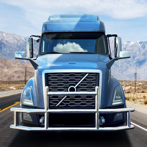 Front Deer Bumper for 2004-2023 Volvo VN/VNL Truck w/Mount Bracket Eight styles - Picture 2 of 62