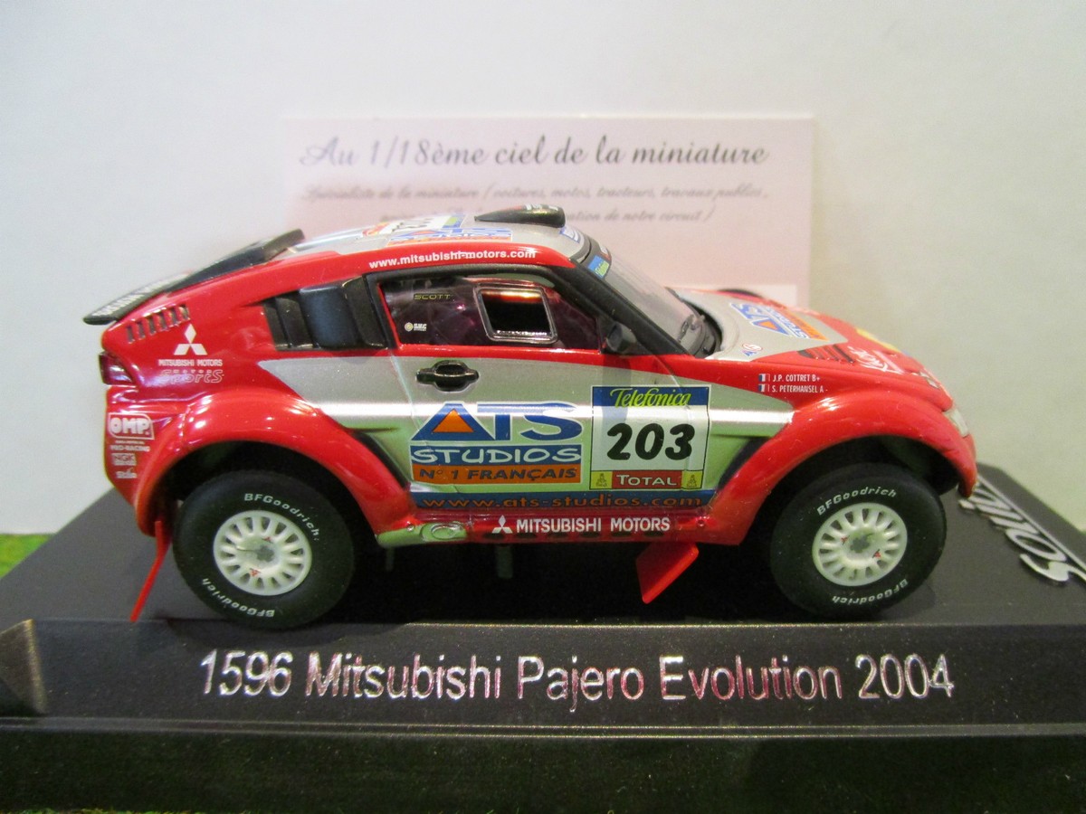 MITSUBISHI PAJERO EVOLUTION # 203 DAKAR 2004 1/43 SOLIDO 1596