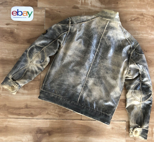 Belstaff RACEMASTER leatherette jacket, shearling inliner, bicolor, size 2XL - Bild 3 von 16