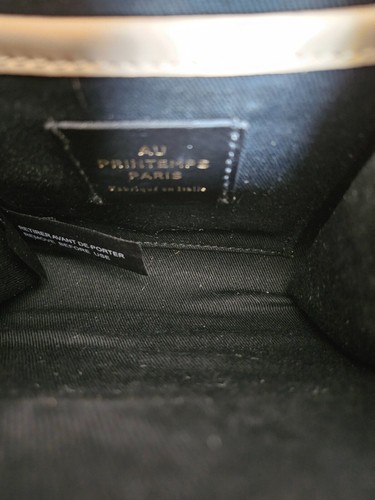 Borsa da sera piccola donna in vera pelle Made in Italy matrimonio festa beige - Foto 9 di 10