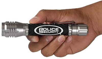 Lampe de poche à DEL en aluminium étanche Police Security Stealth, 60