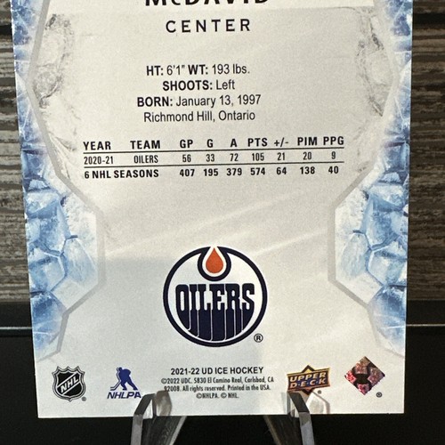 2021-22 Upper Deck Ice - #20 Connor McDavid - Picture 6 of 6