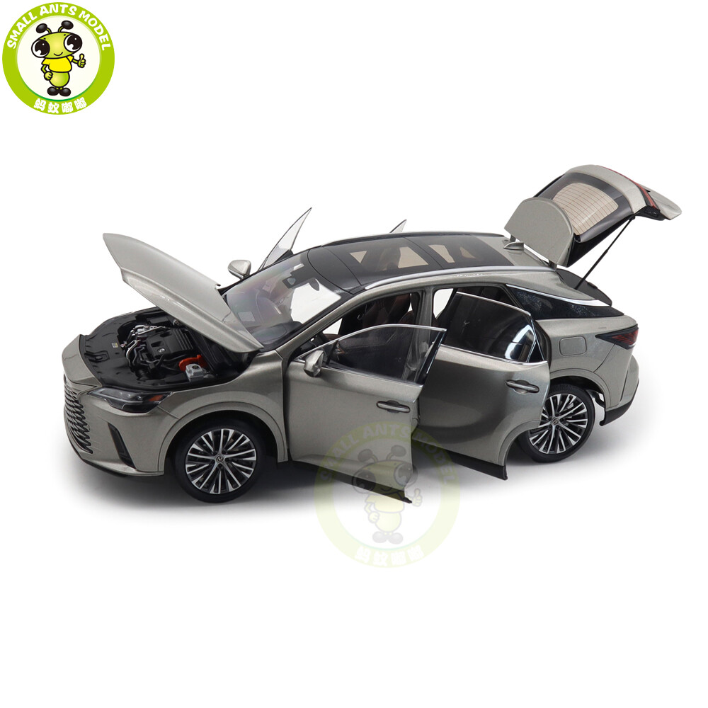 1/18 Toyota Lexus RX 450h+ Silver Diecast Model Cars Toys