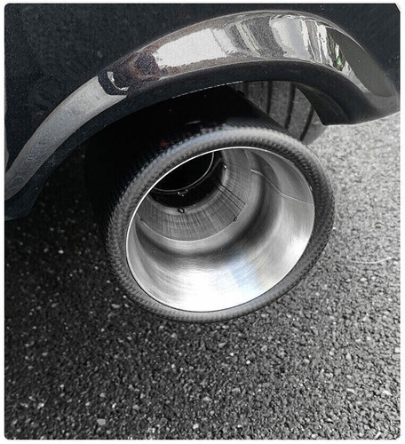 FOR TOYOTA RAV4 2019-2024 CARBON FIBER ALLOY REAR TAIL EXHAUST MUFFLER TIP PIPE - Foto 5 di 7