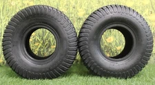 Antego Tire & Wheel - (Set of 2) (ATW-003) 15x6.00-6NHS Lawn Mower Tires, 4 Ply