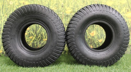 Antego Tire & Wheel - (Set of 2) (ATW-003) 15x6.00-6NHS Lawn Mower Tires, 4 Ply - Picture 1 of 5
