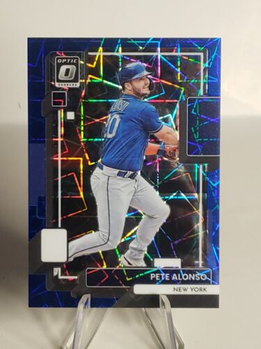 Donruss Optic Pete Alonso 2022 Blue Velocity Prizm SP/99 New York Mets