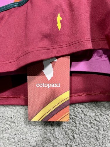 Reggiseno sportivo Cotopaxi Mari Crop Top donna XL lampone/rosa nuovo con etichette Gorpcore - Foto 3 di 7
