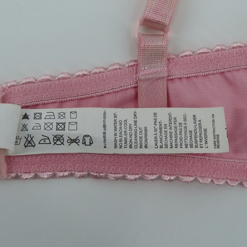 Dolce & Gabbana Womens 34B Solid Pink Satin Bow Coquette Bra Underwire Lined - Picture 17 of 20