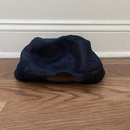 Vintage Barbados Bahamas Blue Mesh Back Adjustable Snapback Trucker Hat Cap - Picture 2 of 3