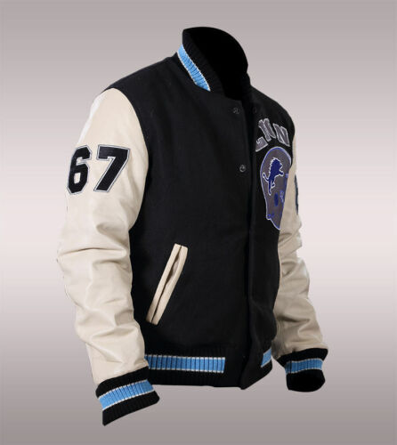 Beverly Hills Cop Axel Foley Detroit Lions Vintage Sports Letterman Jacket - Bild 3 von 3