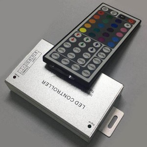 Aluminum-RGB-LED-IR-Controller-Wireless-44-Key-Remote-Control-12V-24V-24A
