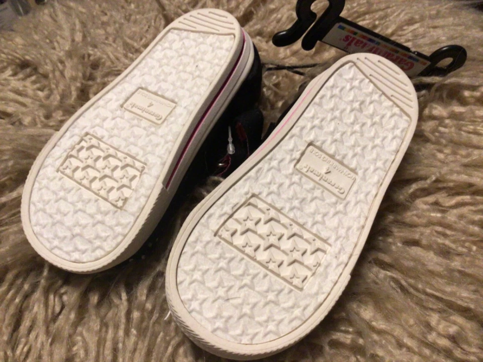 Garannimals~Niñas Pequeñas Talla 4 Zapatos Negros con Lazos a Lunares, Nuevos Foto 3 de 4