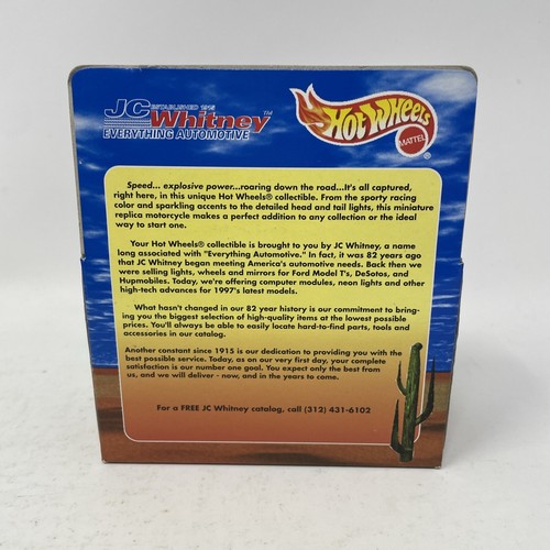 Hot Wheels Scorchin' Scooter JC Whitney #18590 New NRFB 1997 Black 1:64 - Picture 5 of 13