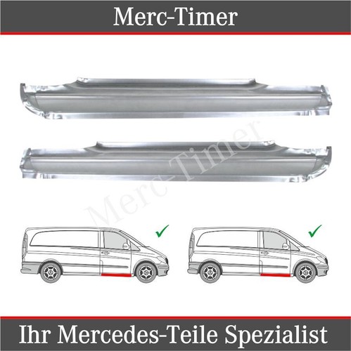 Mercedes Vito Viano W639 2003-2014 Reparaturblech Paar Seiten Schweller L+R - Bild 1 von 4