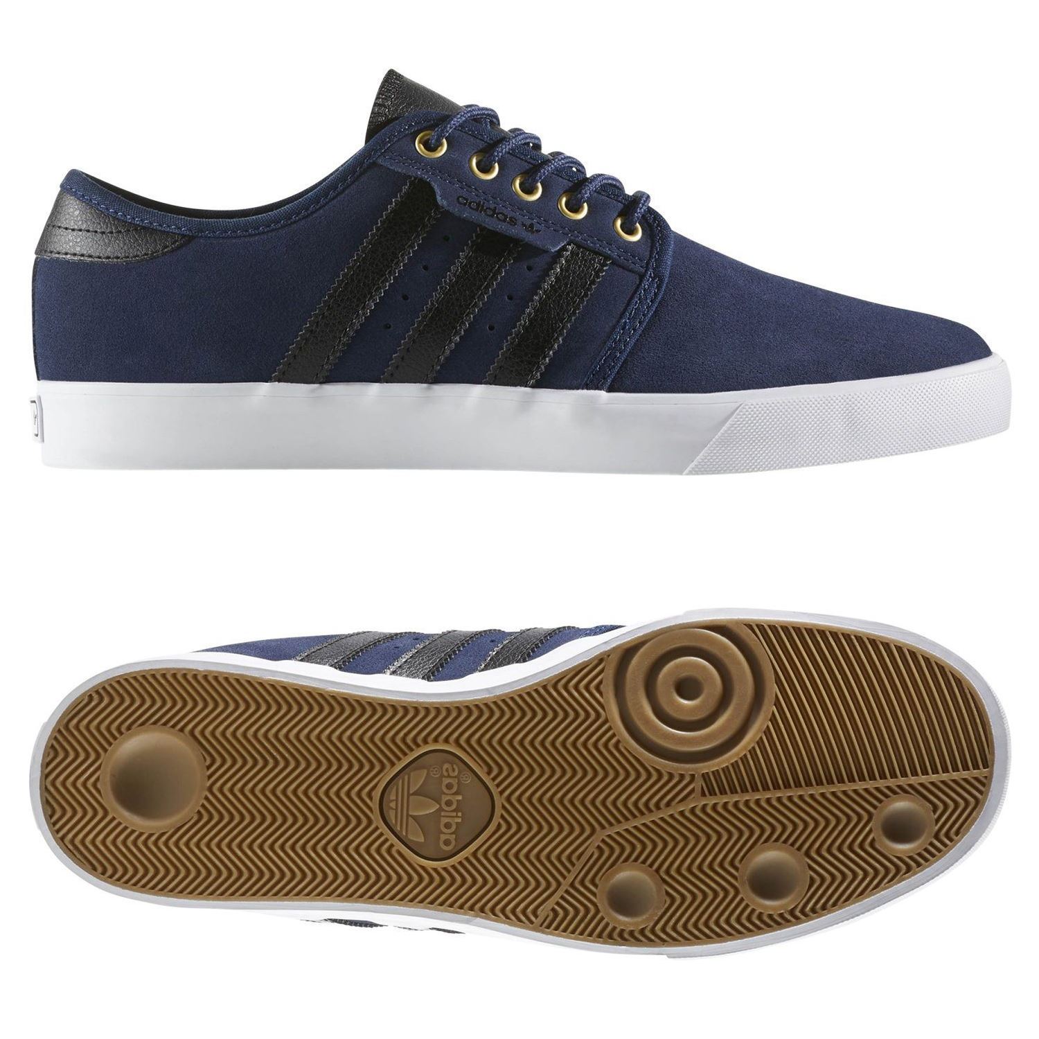 Adidas originali uomini seeley pattinare scarpe formatori blu navy con lo skateboard di nuovo Adidas originali uomini seeley pattinare lo scarpe formatori blu navy con lo pattinare skateboard di nuovo 981548