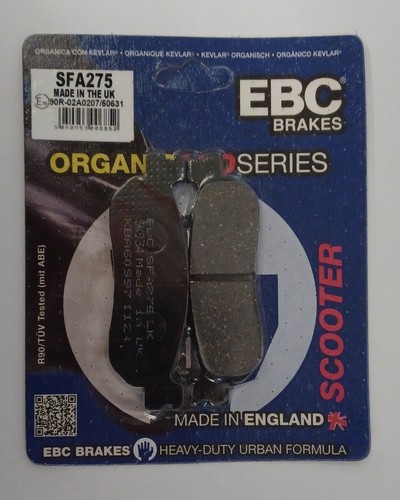 EBC Organique Plaquette Frein Arrière Pour Yamaha YP125R Xmax (Modèle ABS - 2011