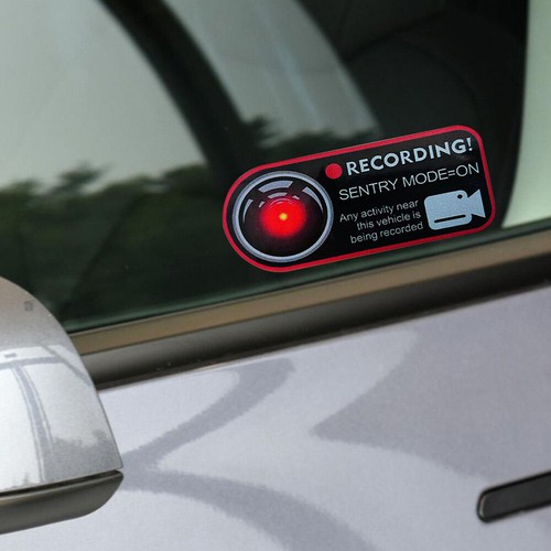 2x For Car Sentry Mode Recorder Window Sticker Safety Warning Decal Accessories - Imagen 9 de 11