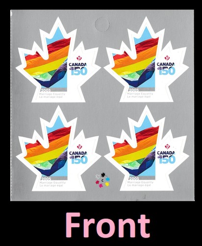 Canada 3007 150 2005 Marriage Equality P pane 4 B MNH 2017 - Picture 2 of 3