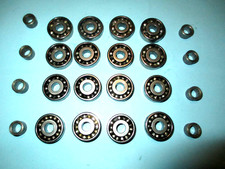"Nice" Precision Ground 7-Ball 7MM Bearings 16-Bearings w/Sleeves Very RARE