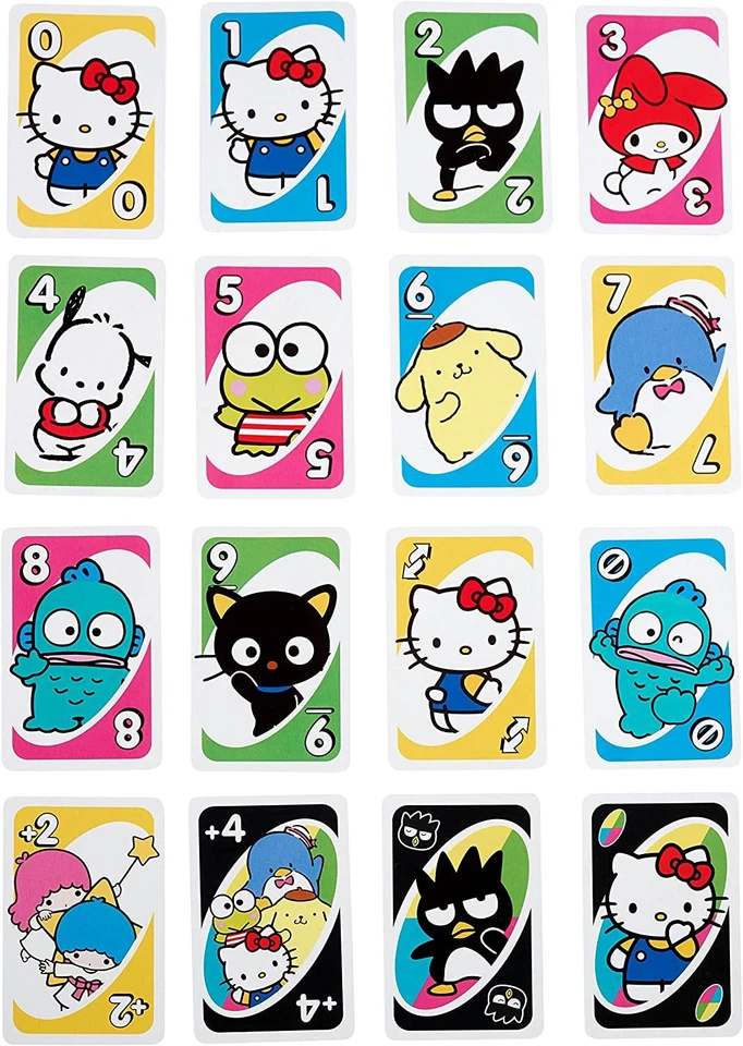 ** JUEGO DE CARTAS HELLO KITTY UNO DE MATTEL 112 CARTAS CON REGLA ESPECIAL - NUEVO ** Foto 3 de 4