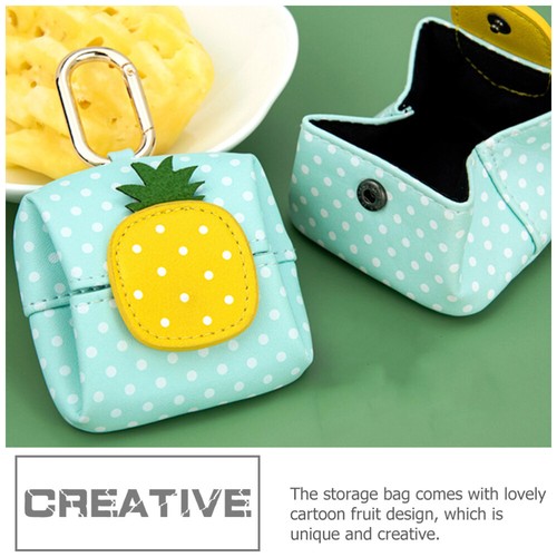 Fruit Pattern Small Wallet Girl Miss Earphone Storage Case Pouch - 第 6/12 張圖片