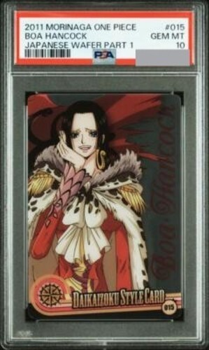 PSA 10 Boa Hancock One Piece x Morinaga Wafer Clear Card Japanese - Picture 1 of 3